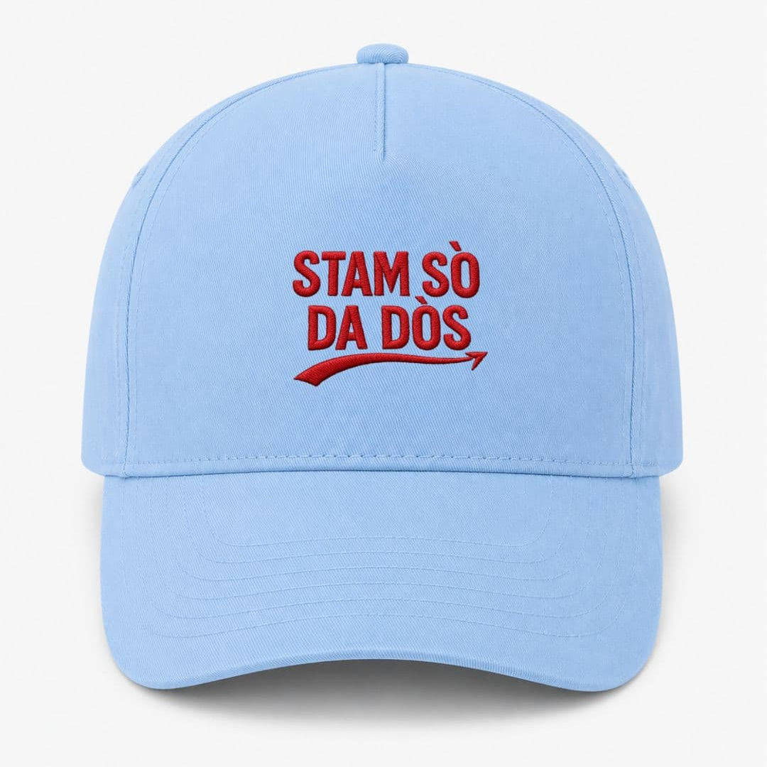 Ricamo Personalizzato - Cappellino Ricamato Unisex Da Baseball Regolabile – Design Stam sò da dòs-Biiply