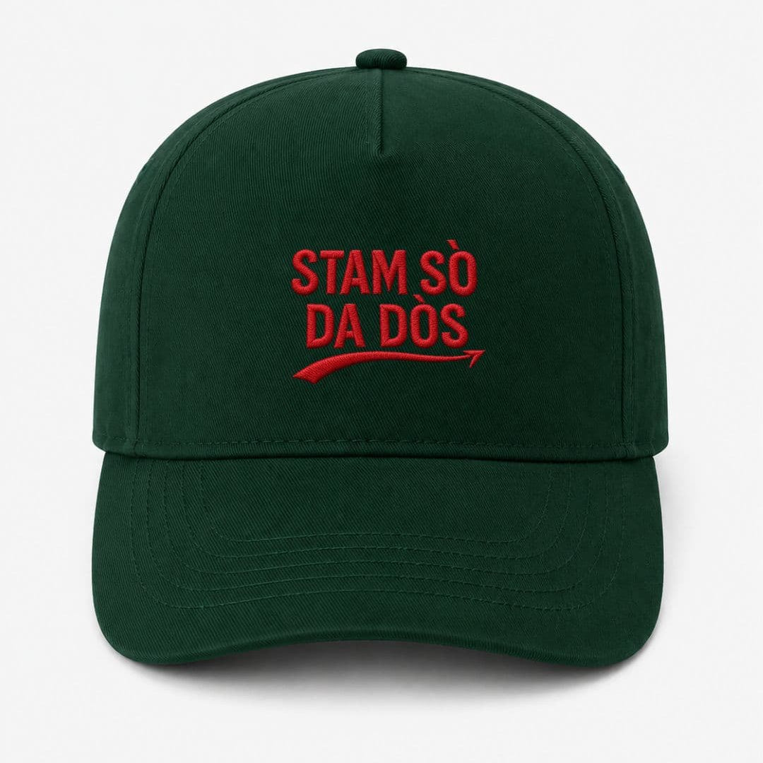 Ricamo Personalizzato - Cappellino Ricamato Unisex Da Baseball Regolabile – Design Stam sò da dòs-Biiply