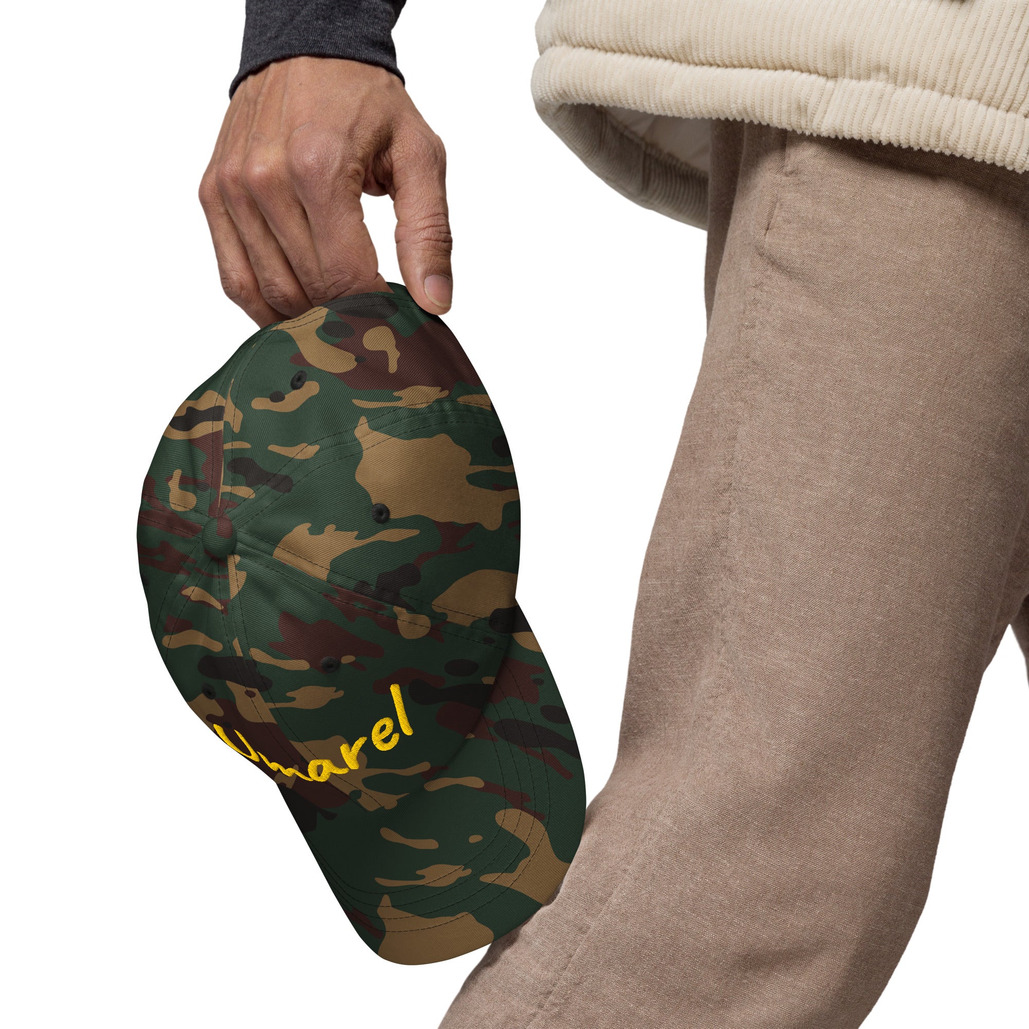 Ricamo Personalizzato - Cappellino Ricamato Unisex Da Baseball Regolabile – Design Umarel-Biiply