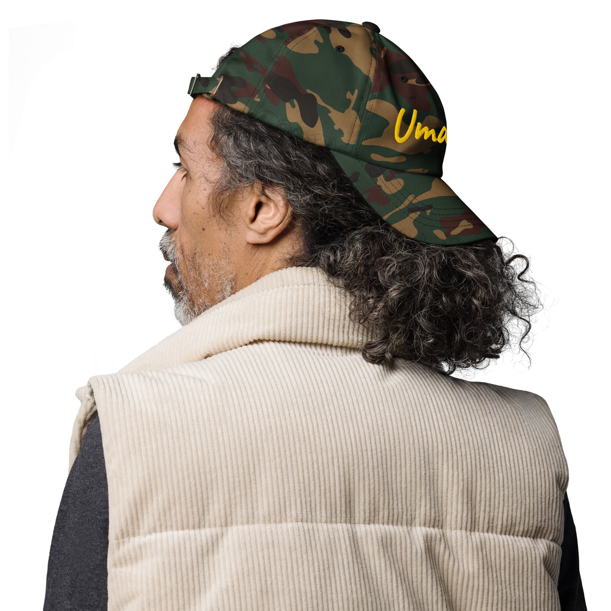 Ricamo Personalizzato - Cappellino Ricamato Unisex Da Baseball Regolabile – Design Umarel-Biiply
