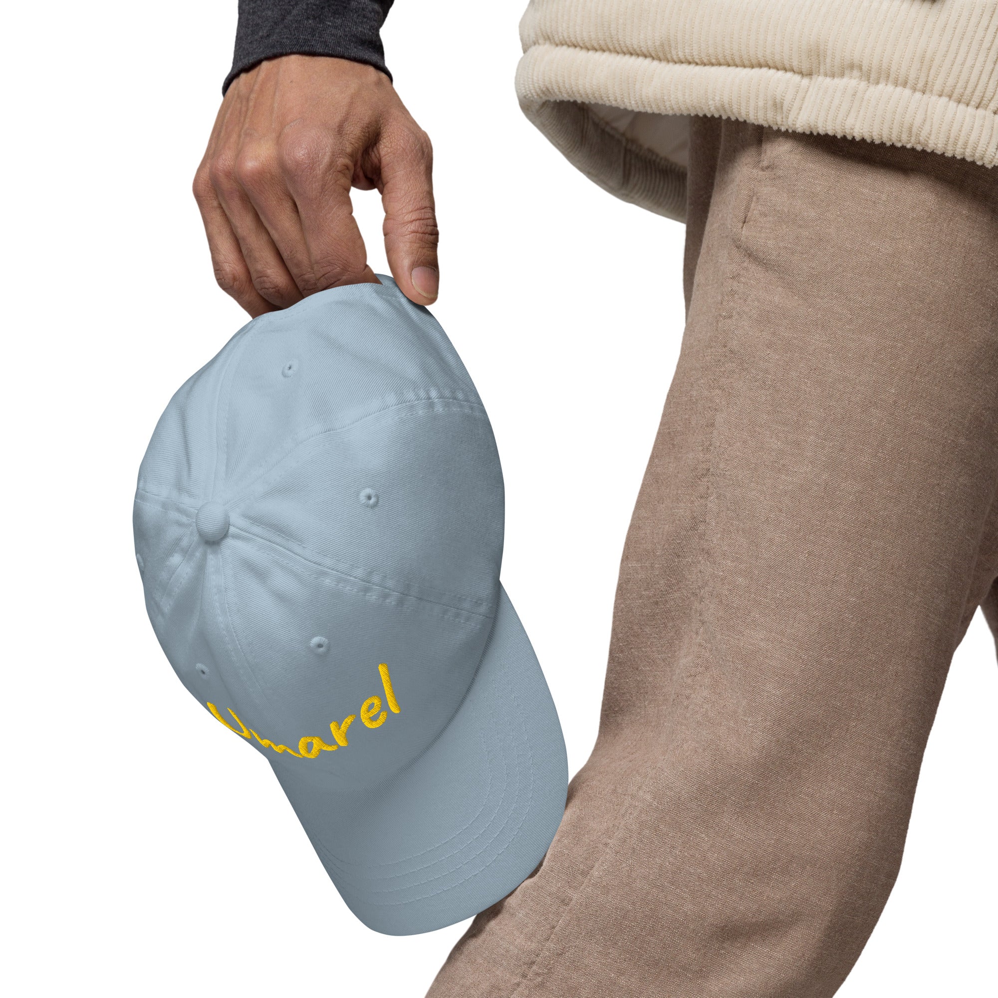 Ricamo Personalizzato - Cappellino Ricamato Unisex Da Baseball Regolabile – Design Umarel-Biiply