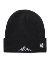 Recycled RPET Knit Hat – Soft and Warm – Naturaleine Sustainable Line – Embroidered Mountain Design