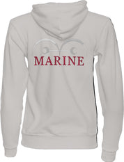 Ricamo Personalizzato - Felpa Ricamata Anteriormente e Posteriormente Unisex – Morbida con Cappuccio e Tasca Frontale – Vice Admiral Garp-Biiply