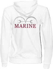 Ricamo Personalizzato - Felpa Ricamata Anteriormente e Posteriormente Unisex – Morbida con Cappuccio e Tasca Frontale – Vice Admiral Garp-Biiply