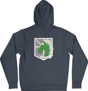 Ricamo Personalizzato - Felpa Ricamata Posteriormente Unisex – Morbida con Cappuccio e Tasca Frontale – Corpo di Gendarmeria-Biiply