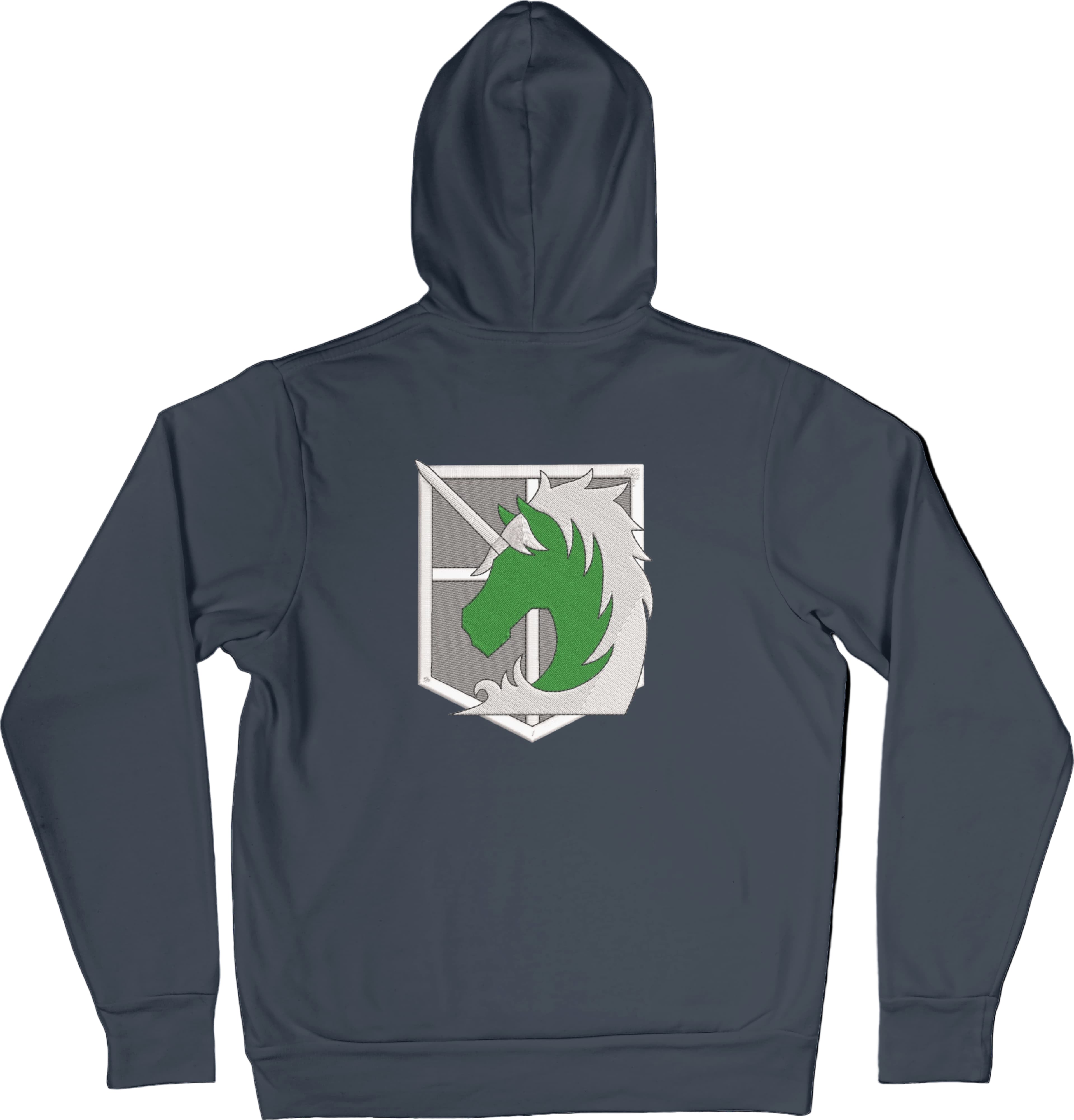 Ricamo Personalizzato - Felpa Ricamata Posteriormente Unisex – Morbida con Cappuccio e Tasca Frontale – Corpo di Gendarmeria-Biiply