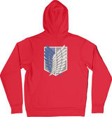 Felpa Ricamata Posteriormente Unisex con cappuccio e tasca frontale – Morbida e Confortevole – Design Stile Streetwear – Design Ali Della Liberta