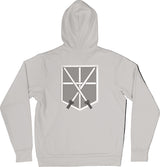 Embroidered Unisex Hoodie with front pocket – Soft and Comfortable – Streetwear Style Design – Cadet Training Corps Design