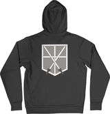 Felpa Ricamata Posteriormente Unisex con cappuccio e tasca frontale – Morbida e Confortevole – Design Stile Streetwear – Design Corpo Addestramento Cadetti