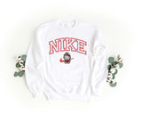 Embroidered Unisex Crewneck Sweatshirt – Soft and Comfortable – Nike Hello Kitty Christmas Design