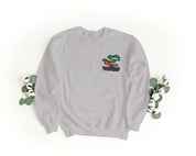 Ricamo Personalizzato - Felpa Ricamata Unisex a Girocollo – Morbida e Confortevole – Design Bonsai-Biiply