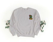 Ricamo Personalizzato - Felpa Ricamata Unisex a Girocollo – Morbida e Confortevole – Design Cactus-Biiply