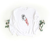 Ricamo Personalizzato - Felpa Ricamata Unisex a Girocollo – Morbida e Confortevole – Design Skelethon Love-Biiply