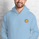 Unisex Embroidered Hoodie – Soft – Lion Design