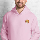 Unisex Embroidered Hoodie – Soft – Lion Design