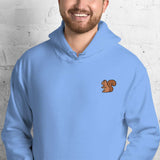 Unisex Embroidered Hoodie – Soft – Squirrel Design