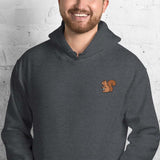 Unisex Embroidered Hoodie – Soft – Squirrel Design