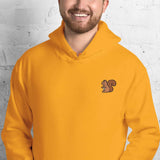 Unisex Embroidered Hoodie – Soft – Squirrel Design