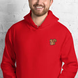 Unisex Embroidered Hoodie – Soft – Squirrel Design