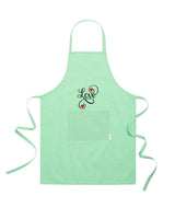 Grembiule in Cotone Riciclato – Sostenibile e Pratico – Cucina e Lavoro – Design Ricamato Scritta Love con Cuori