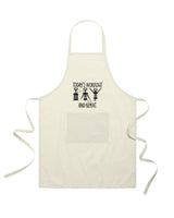 Grembiule in Cotone Riciclato – Sostenibile e Pratico – Cucina e Lavoro – Design Ricamato Today's workout and repeat