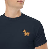Unisex Embroidered T-Shirt 100% Cotton – Comfortable – Horse Design