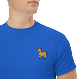 Unisex Embroidered T-Shirt 100% Cotton – Comfortable – Horse Design