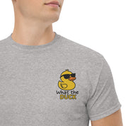 Ricamo Personalizzato - T-Shirt Unisex Ricamata 100% Cotone – Confortevole – Design Che Anatra-Biiply