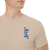 T-Shirt Unisex Ricamata 100% Cotone – Confortevole – Design Corri Oltre