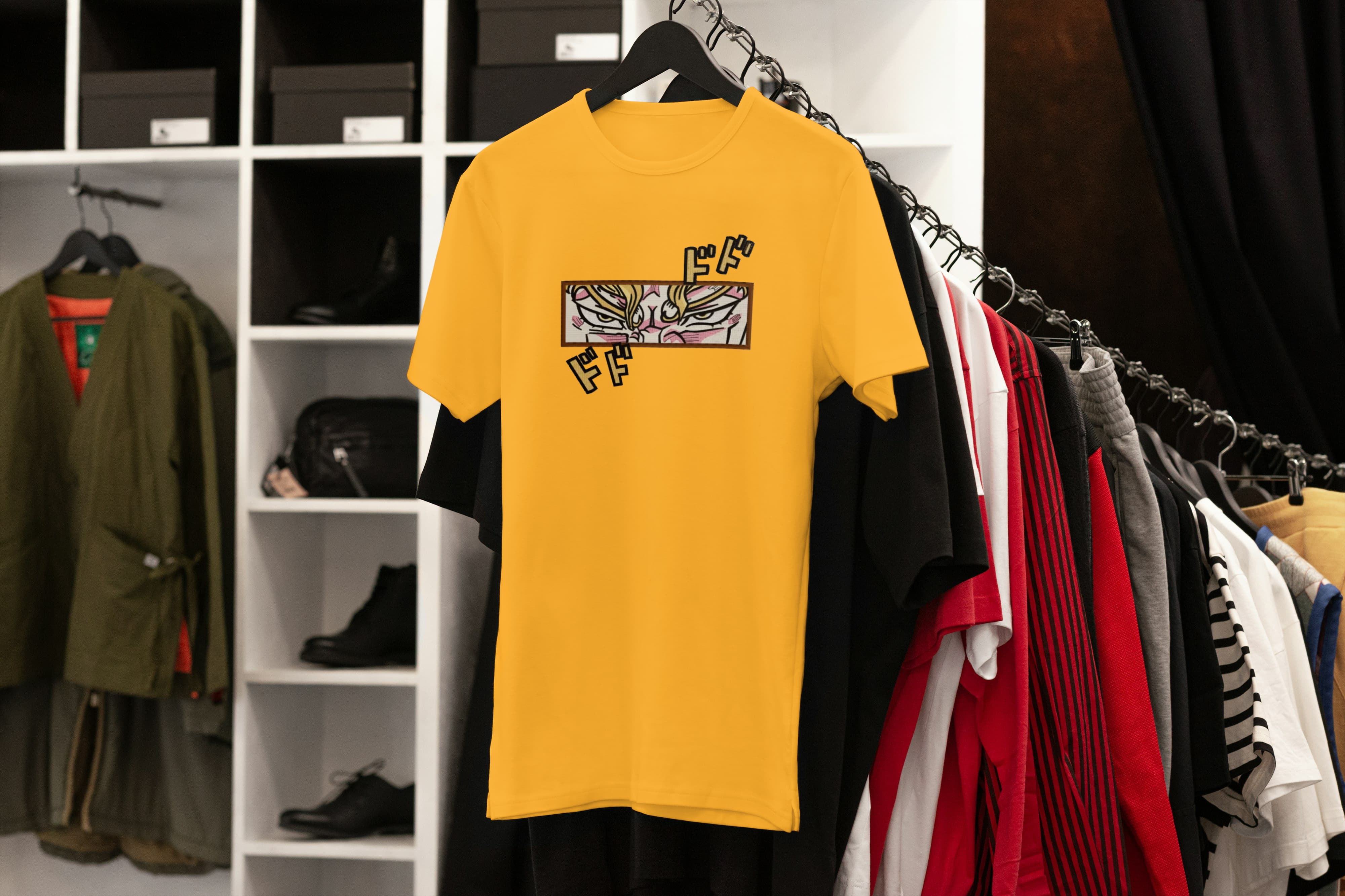 Ricamo Personalizzato - T-Shirt Unisex Ricamata 100% Cotone – Confortevole – Design Dio Brando-Biiply