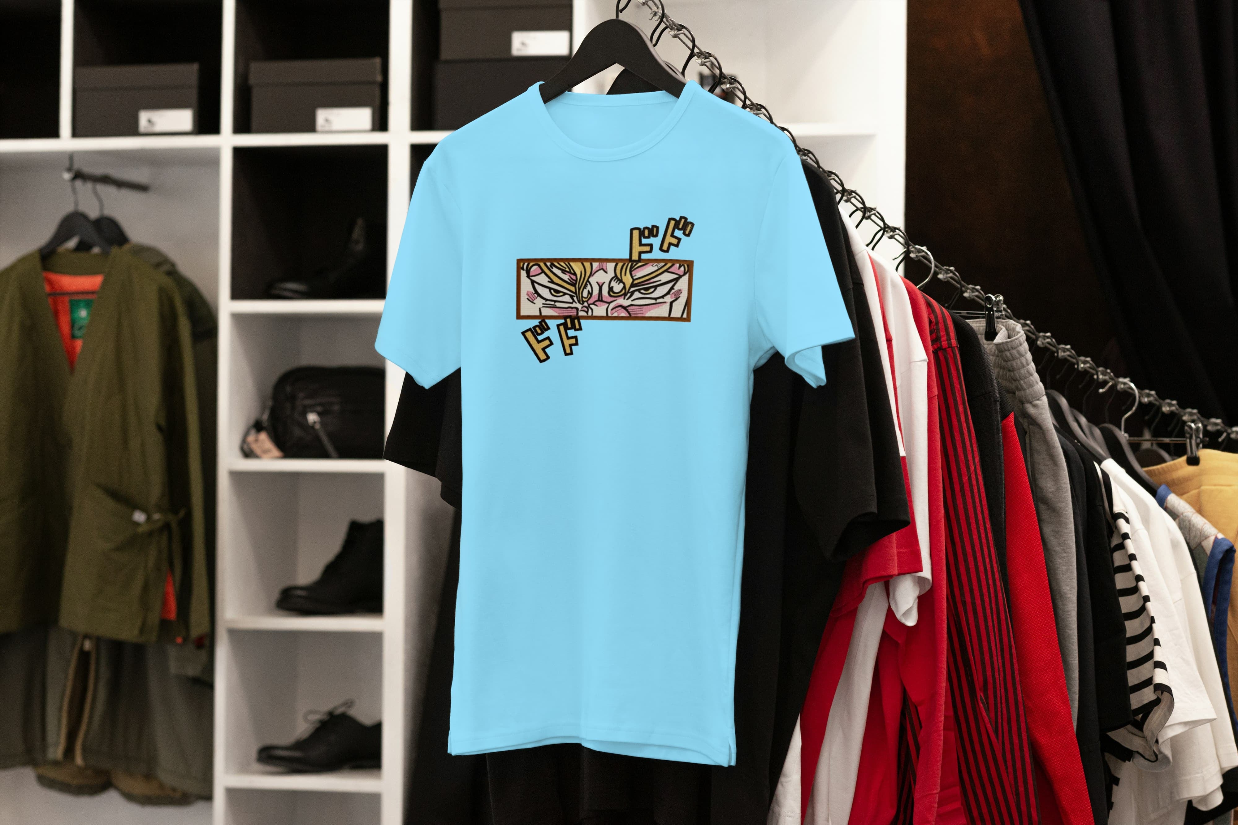 Ricamo Personalizzato - T-Shirt Unisex Ricamata 100% Cotone – Confortevole – Design Dio Brando-Biiply