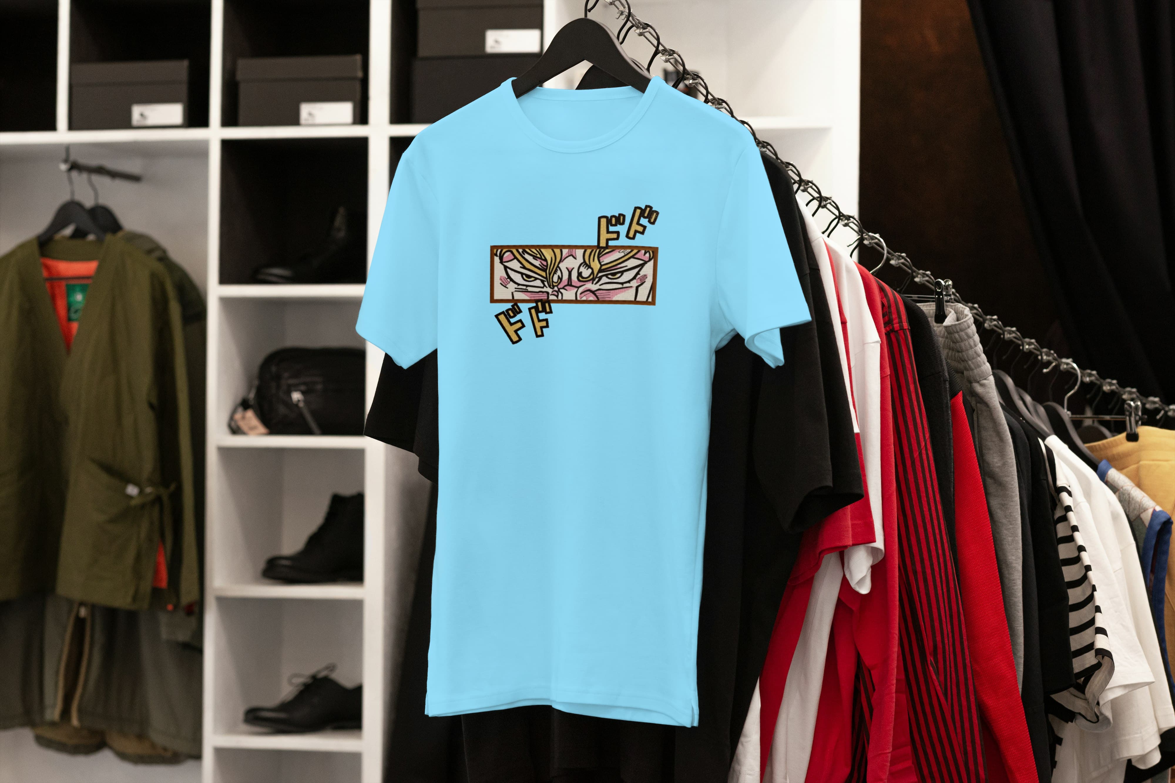 Ricamo Personalizzato - T-Shirt Unisex Ricamata 100% Cotone – Confortevole – Design Dio Brando-Biiply