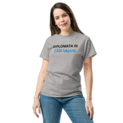 Ricamo Personalizzato - T-Shirt Unisex Ricamata 100% Cotone – Confortevole – Design Diplomata in casi umani-Biiply