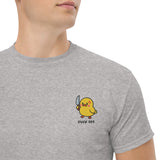 T-Shirt Unisex Ricamata 100% Cotone – Confortevole – Design Duck Off