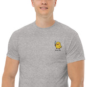 Ricamo Personalizzato - T-Shirt Unisex Ricamata 100% Cotone – Confortevole – Design Duck Off-Biiply