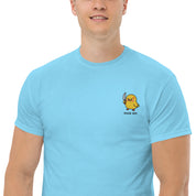 Ricamo Personalizzato - T-Shirt Unisex Ricamata 100% Cotone – Confortevole – Design Duck Off-Biiply