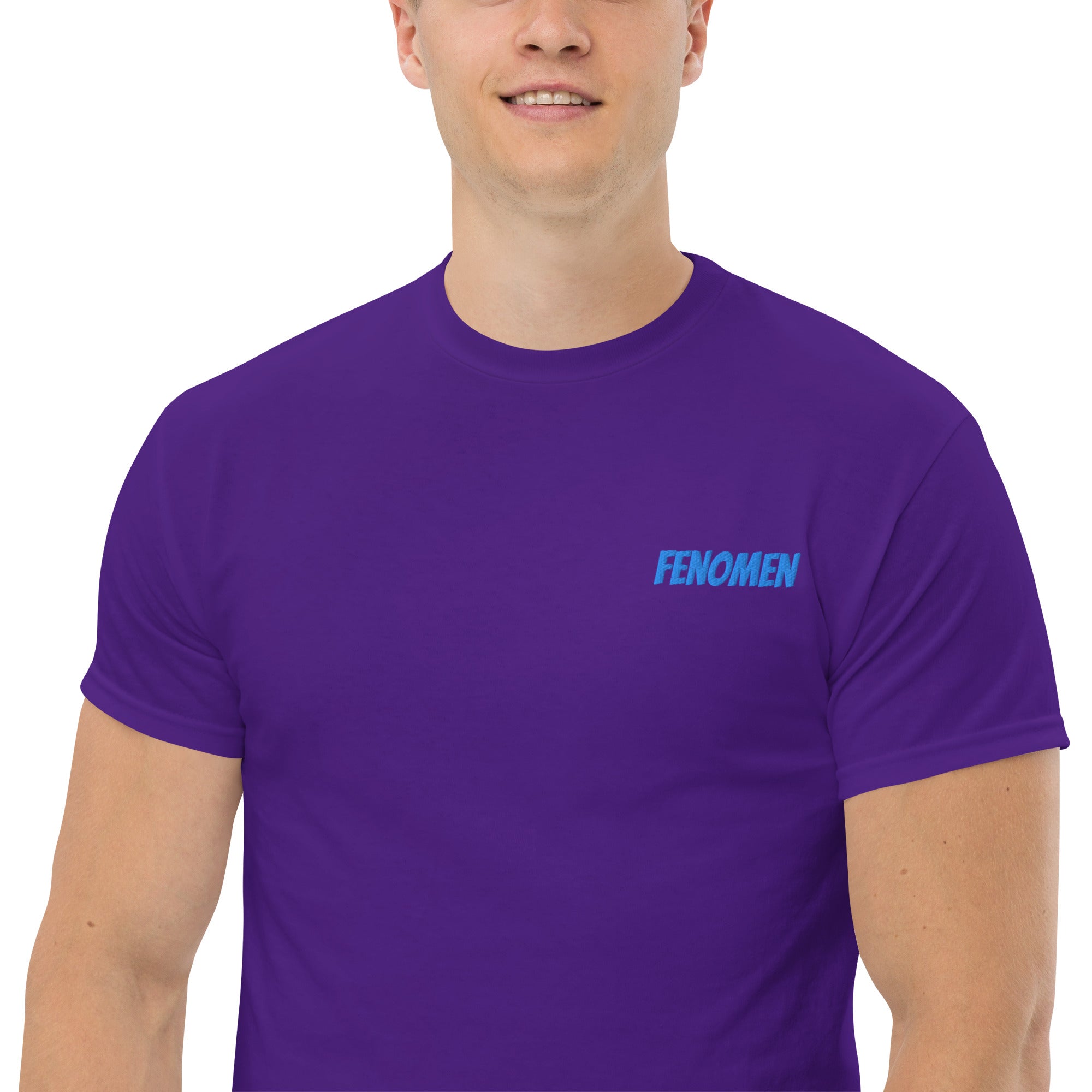 Ricamo Personalizzato - T-Shirt Unisex Ricamata 100% Cotone – Confortevole – Design Fenomen-Biiply