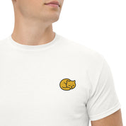 Ricamo Personalizzato - T-Shirt Unisex Ricamata 100% Cotone – Confortevole – Design Gattino-Biiply