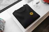 T-Shirt Unisex Ricamata 100% Cotone – Confortevole – Design Girasole