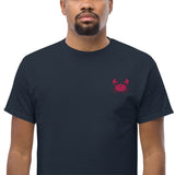 Unisex Embroidered T-Shirt 100% Cotton – Comfortable – Crab Design