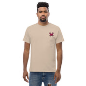 Ricamo Personalizzato - T-Shirt Unisex Ricamata 100% Cotone – Confortevole – Design Granchio-Biiply