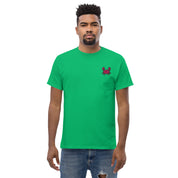 Ricamo Personalizzato - T-Shirt Unisex Ricamata 100% Cotone – Confortevole – Design Granchio-Biiply