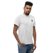 Ricamo Personalizzato - T-Shirt Unisex Ricamata 100% Cotone – Confortevole – Design Medusa Felice-Biiply