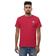 Ricamo Personalizzato - T-Shirt Unisex Ricamata 100% Cotone – Confortevole – Design Medusa Felice-Biiply