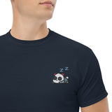 Unisex Embroidered T-Shirt 100% Cotton – Comfortable – Sleepy Panda Design