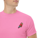 Unisex Embroidered T-Shirt 100% Cotton – Comfortable – Parrot Design