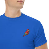 Unisex Embroidered T-Shirt 100% Cotton – Comfortable – Parrot Design