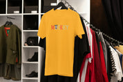 Ricamo Personalizzato - T-Shirt Unisex Ricamata 100% Cotone – Confortevole – Design Scritta Mickey-Biiply