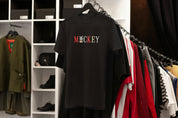 Ricamo Personalizzato - T-Shirt Unisex Ricamata 100% Cotone – Confortevole – Design Scritta Mickey-Biiply