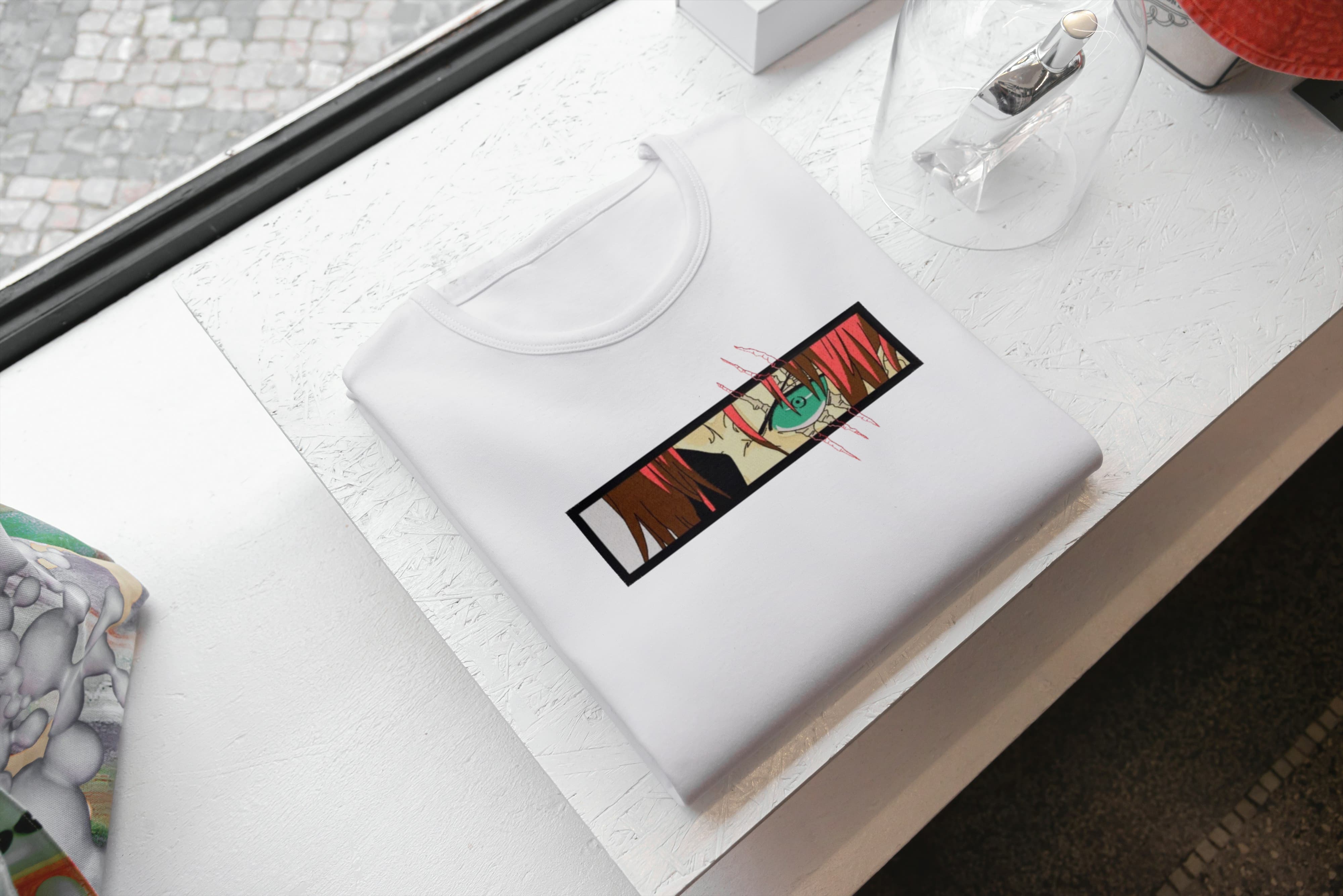 Ricamo Personalizzato - T-Shirt Unisex Ricamata 100% Cotone – Confortevole – Design Shanks eyes-Biiply